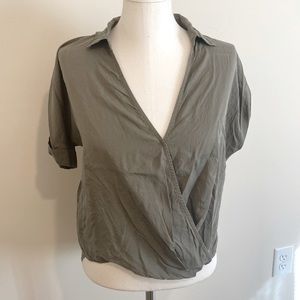 Lou & Grey Wrap Vneck tee